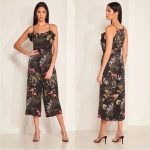 Ted Baker London Black Floral Jumpsuit